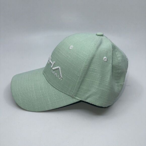 ALPHA 808 Maui Embroidered Snapback Woven Ball Cap Aloha Hat Mint Green - Picture 2 of 10